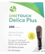 100 Count Box of OneTouch Delica Plus 30 Fine Gauge Sterile Lancets - $22.87 CAD