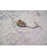 Vintage Gold Tone Jade Style STAR BURST FLOWER TIE TAC - Very Nice ! - $368.16 MXN