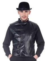 Men&#39;s Steampunk Leather Jacket, finest fabric, handmade one by one, COOL!! - £49.43 GBP+