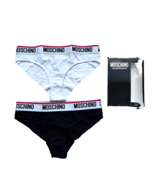 Moschino Underwear 2-Pack Brazilian Brief Black/White ( US 6 ) - $121.76 CAD