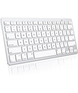 Silver White, Slim Mac Compatible Bluetooth Keyboard, Brand New (NIB) - $24.99