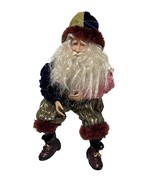 Old Style Mystical Wizard/Elf Woodland w/Beard Fantasy 9&quot; Whimsical Orna... - £23.67 GBP