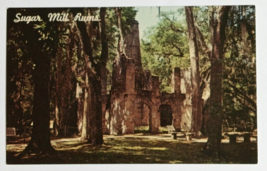 Bulow Plantation Sugar Mill Ruins Florida FL Dexter Press UNP Postcard 1974 - £6.28 GBP