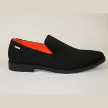 Men Tayno Dressy Casual Soft Suede Comfortable Slip on Loafer #ALPHA S Black image 8