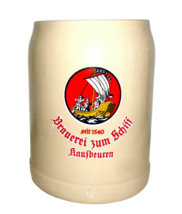 Brauerei zum Schiff +1981 Kaufbeuren German Beer Stein - £9.87 GBP
