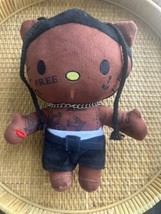 Hello Kitty as TRAVIS SCOTT with Dreadlocks Rapper Plush Stuffed Toy 9” - £21.77 GBP