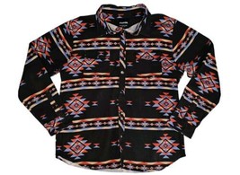 RSQ Western Shirt Mens 2XL Black Button Down All Over Print Long Sleeve ... - $23.75