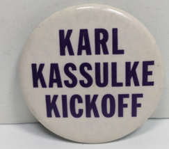 Vintage Karl Kassulke Kickoff - 1970&#39;s Minnesota Vikings - 2 1/4&quot; Button Pin - £7.88 GBP