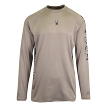 Spyder Men&#39;s T-Shirt Grey UPF30+ Rash Guard L/S (S01E) - £15.09 GBP
