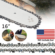 16&quot; Chainsaw Saw Chain Blade 0.325&quot; .050 Gauge 66 Dl Replacement (No Gui... - $23.99