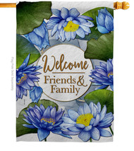 Blue Lotus House Flag Sweet Home 28 X40 Double-Sided Banner - £29.31 GBP