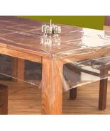Super Clear Tablecloth Protector Cover Size Oblong 52" x 70" Free Shipping - $10.88