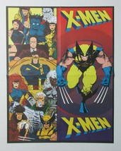 2 sided 1996 Marvel Comics Uncanny X-Men poster: Wolverine/Gambit/Psylocke/Rogue - £31.97 GBP