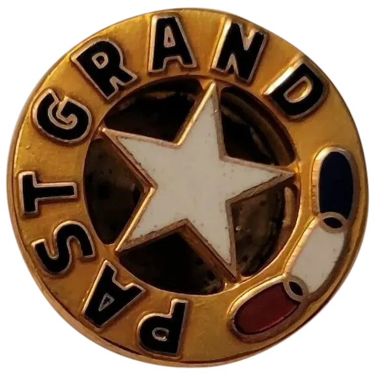 Odd Fellows Past Grand Officer Lapel Pin  10K Gold - $67.00