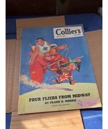 Collier&#39;s 7/25/1942-Hitler monkey cover-Lawson Woods-WWII era-pulp ficti... - $230.17 CAD