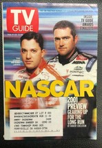 TV GUIDE February 17, 2001 one of four NASCAR covers Tony Stewart, Bobby Labonte - £7.77 GBP