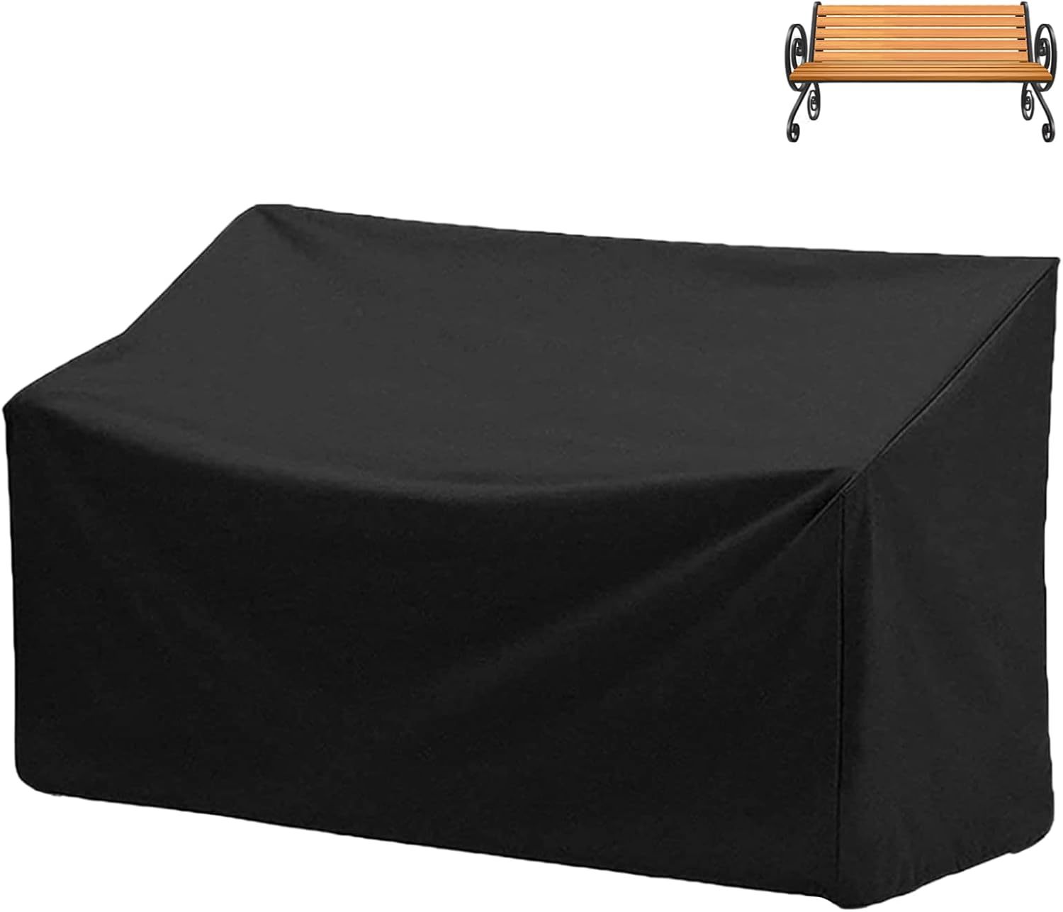 The Product Is An Outdoor Bench Cover That Measures 53 L By 26 W By 35 H... - $32.92