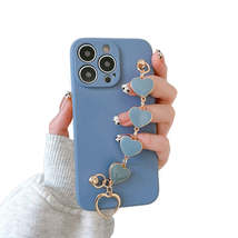 Anymob iPhone Light Blue Luxury Heart Bracelet Silicon Phone Chain Case ... - £21.18 GBP