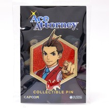 Apollo Justice Ace Attorney Phoenix Wright Gold Enamel Pin Figure Full Color - £11.13 GBP