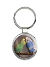 Parakeet Couple Love is the Answer : Gift Keychain Bird Valentines Pet Birdwatch - £6.38 GBP