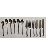 Unbranded 6 Teaspoons &amp; 6 Butter Knives Stainless? Silver? Lot Of 12 - $33.85 CAD