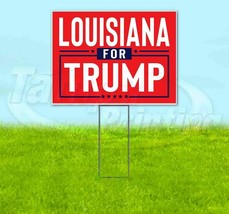 Louisiana For Trump 18x24 Yard Sign With Stake Corrugated Bandit 2024 - £22.70 GBP+