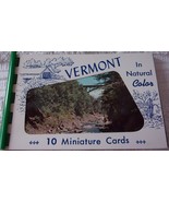 Vermont In Natural Color 10 Miniature Cards Spiral Album  - £3.92 GBP