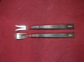 Town & Country by Allan Adler Sterling Silver Salad Set Applied Silver "R" 13" - £784.55 GBP