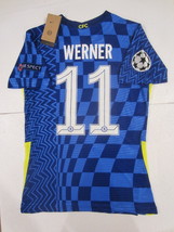 Timo Werner #11 Chelsea FC UCL Match Slim Fit Blue Home Soccer Jersey 2021-2022 - $110.00