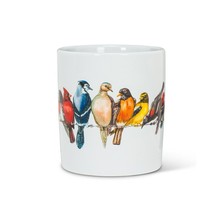 Birds Jumbo Mug Coffee Tea Ceramic 16 oz Wrap Around Design 4" High Colorful image 2