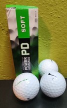 Nike Precision Power Distance PD Soft Golf Balls Swoosh New in Box 3 Balls - £9.30 GBP