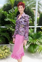 Gorgeous Print Blouse by Belissimo New York~S - M~Very Detailed &amp; Upscal... - $24.74