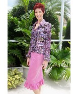 Gorgeous Print Blouse by Belissimo New York~S - M~Very Detailed &amp; Upscal... - $33.94 CAD