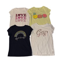 Gap Lot of 4 Semi-Fitted Graphic Tees T-shirts Girls Size L (10-12) - $15.99