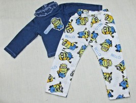 14&quot; doll clothes hand made outfit pajamas Despicable Me Minions top shirt pants - £6.98 GBP