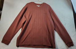 Columbia Sweater Mens Size XL Brown Cotton Long Raglan Sleeve V Neck Pul... - £13.54 GBP