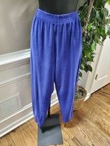 Liz Sport Women&#39;s Blue Cotton Long Sleeve 2 Piece Jacket &amp; Pants Suits Size S - £24.99 GBP