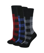 Wise Blend Womens Plaid Flannel Pattern Merino Wool Crew Boot Slouch Soc... - $21.99