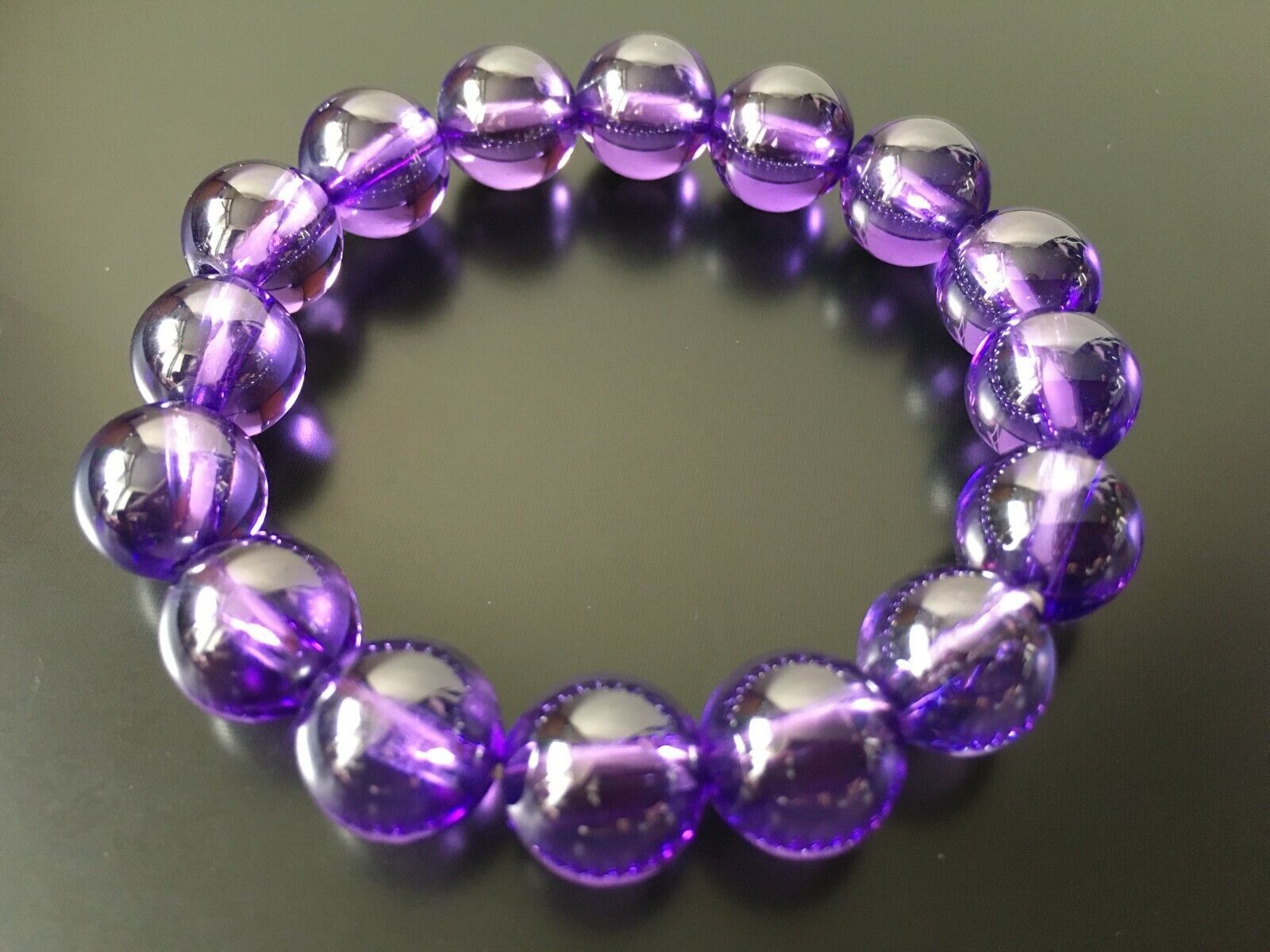 Primary image for Magic Holy Blessed Nature Purple Naga Eye 12mm Bracelet Lucky Charm Life Amulet