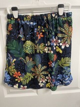 LOFT Tropical Floral Skirt Boho Hummingbird Elastic Waist Pull On Women’... - $12.20