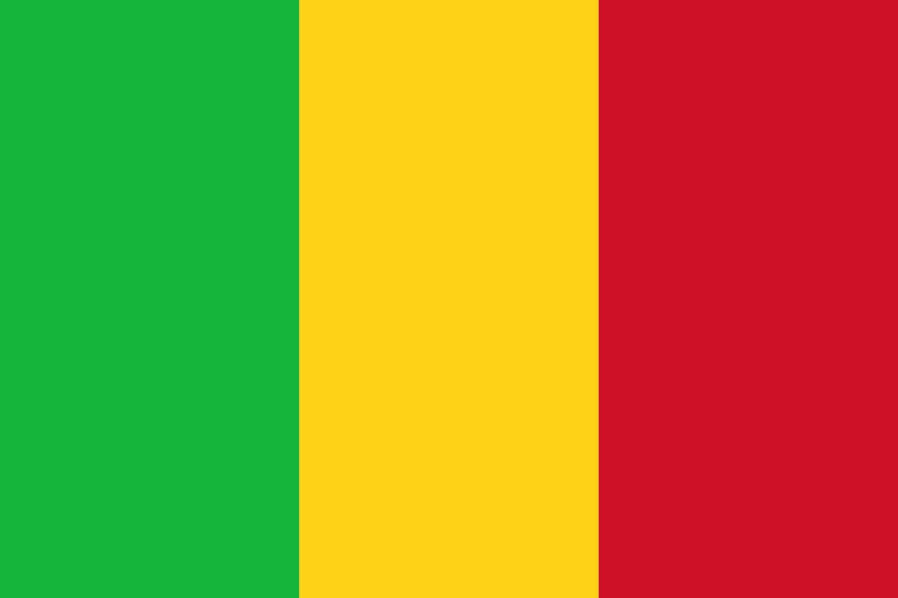 Mali Flag - 4x6 Inch - $3.99
