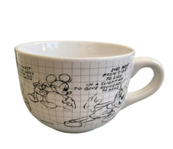 Disney Sketchbook Soup Mug Mickey Mouse 5&quot;D - £15.57 GBP