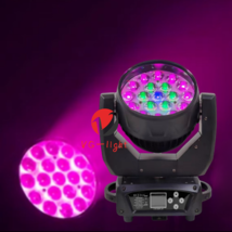 19x15W LED Zoom Moving Head Stage Light RGBW DMX Beam Wash Lighting DJ D... - $337.03