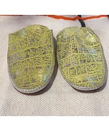 Moroccan house slippers- Moroccan women yellow green babouches slippers - $1,081.45 MXN