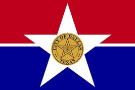 Dallas City Nylon Flag 2&#39;x3&#39; - $81.32 CAD