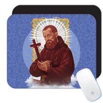 Saint Bernard of Corleone : Gift Mousepad Catholic Saints Religious Saint Holy G - £10.47 GBP