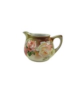 R.S GERMANY Porcelain Pitcher Creamer with Orange Yellow Roses Gold Trim - $369.71 MXN