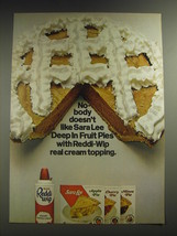 1974 Reddi Wip and Sara Lee Deep in Fruit Pies Advertisement - $18.49