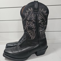 ARIAT Deertan Cowboy Western Boots Style 35705 Mens Size 9 EE Black Leather - $1,266.77 MXN