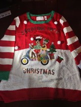 Scooting Into Christmas Sweater 2X-Brand New-SHIPS N 24 HOURS - £46.30 GBP